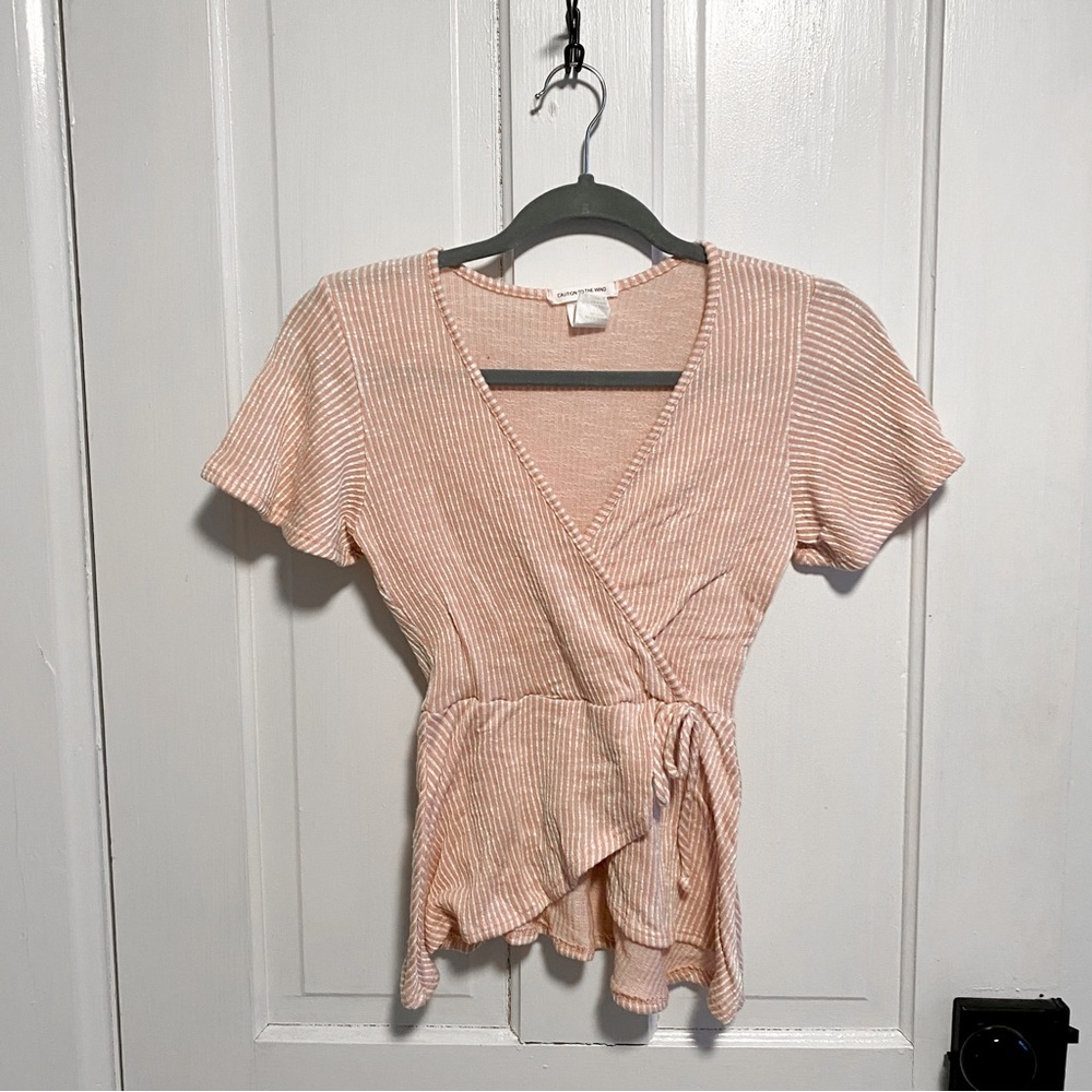 Caution to the Wind- blouse t-shirt small